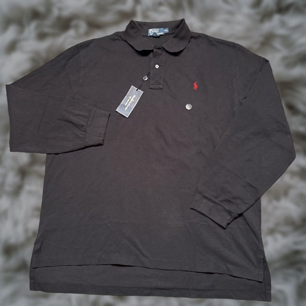 Polo Ralph Lauren Polo by Ralph Lauren Shirt Mens XXL Black Long Sleeve Polo Cotton Classic Size US XXL / EU 58 / 5 - 1 Thumbnail