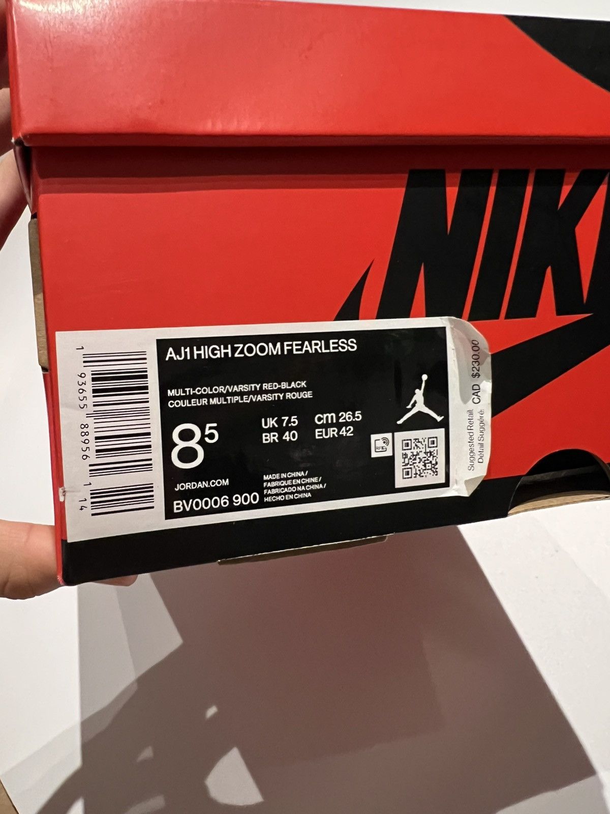 Nike *LAST PRICE DROP* BNIB 3M Air Jordan 1 High Zoom “Fearless” Size US 8.5 / EU 41-42 - 22 Thumbnail