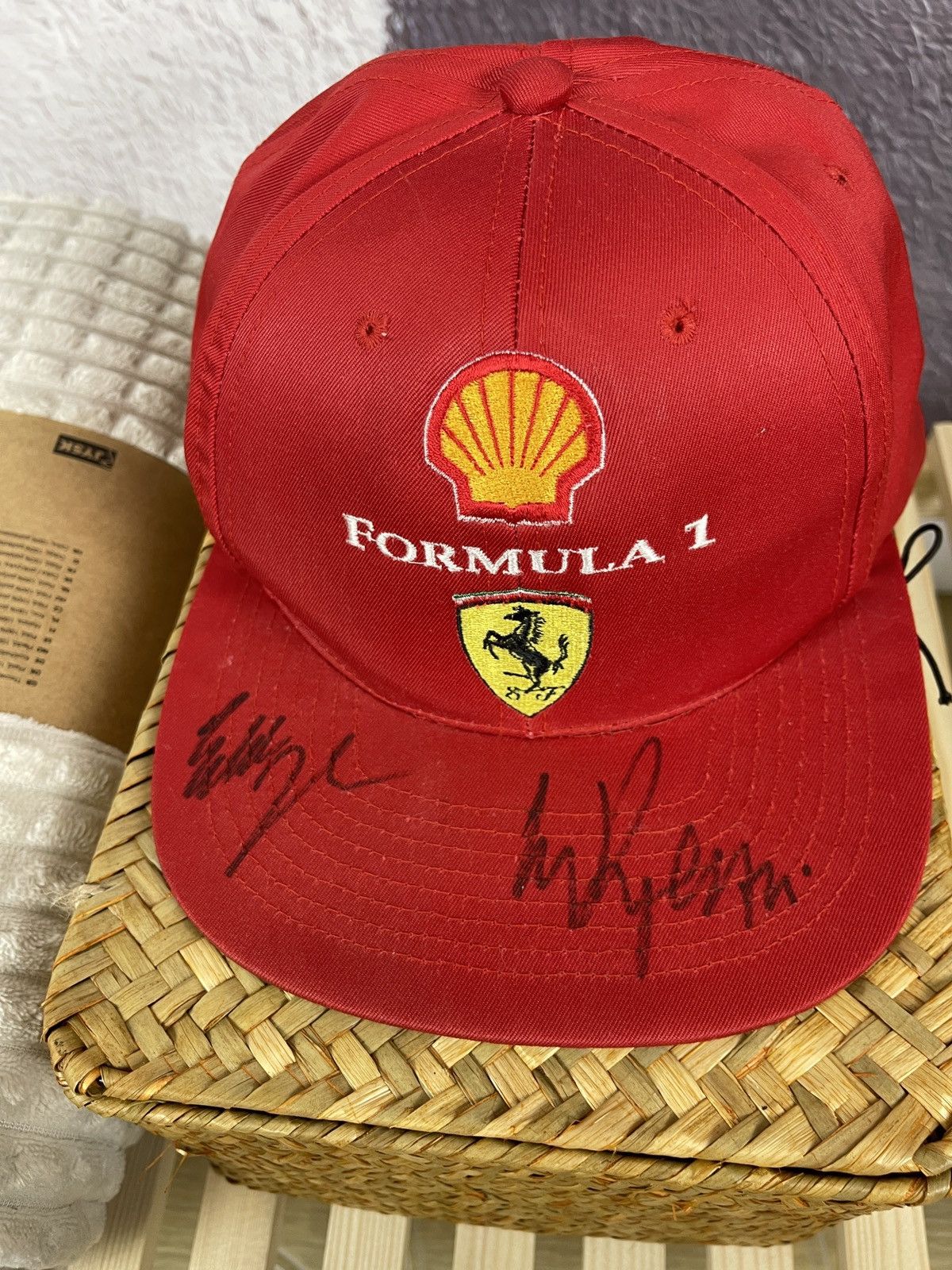 Ferrari Ferrari Shell Formula 1 vintage red cap hat Size ONE SIZE - 5 Thumbnail