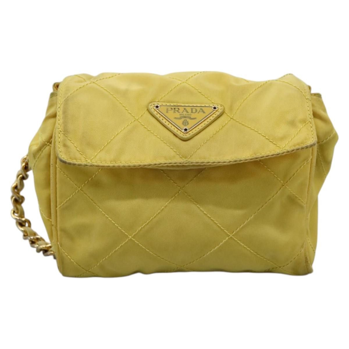 Prada Yellow Synthetic Shoulder Bag (Pre-Owned) Size ONE SIZE - 1 Thumbnail