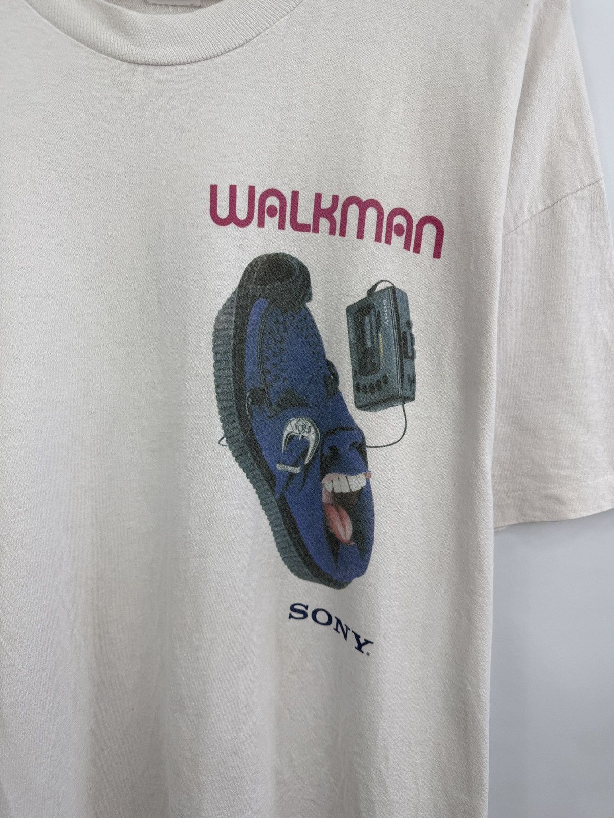 Microsoft × Sony 🇯🇵 Vintage 90s Sony Walkman Joe Bloggs The Legendary Shirt Size US XL / EU 56 / 4 - 4 Thumbnail