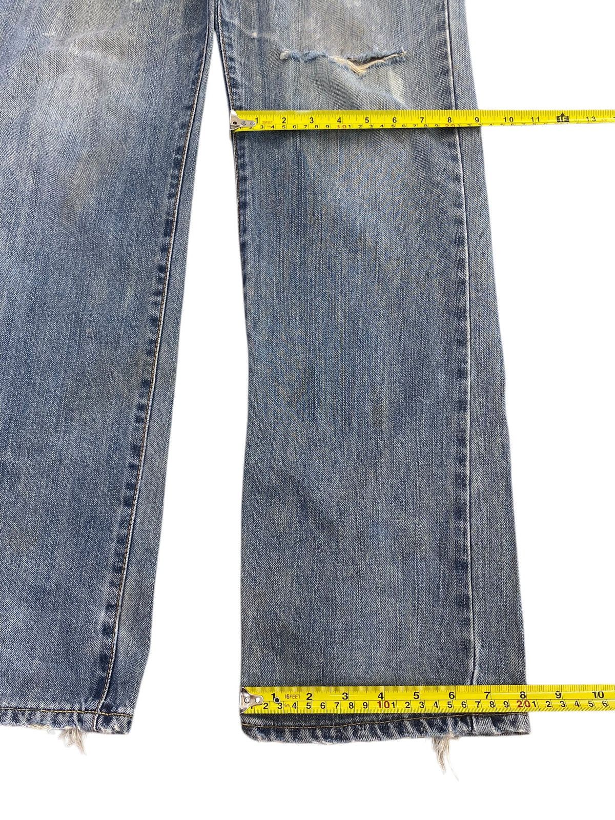 Edwin Vintage Edwin Faded Wash Ripped Style Loose Jeans Size US 31 - 8 Thumbnail