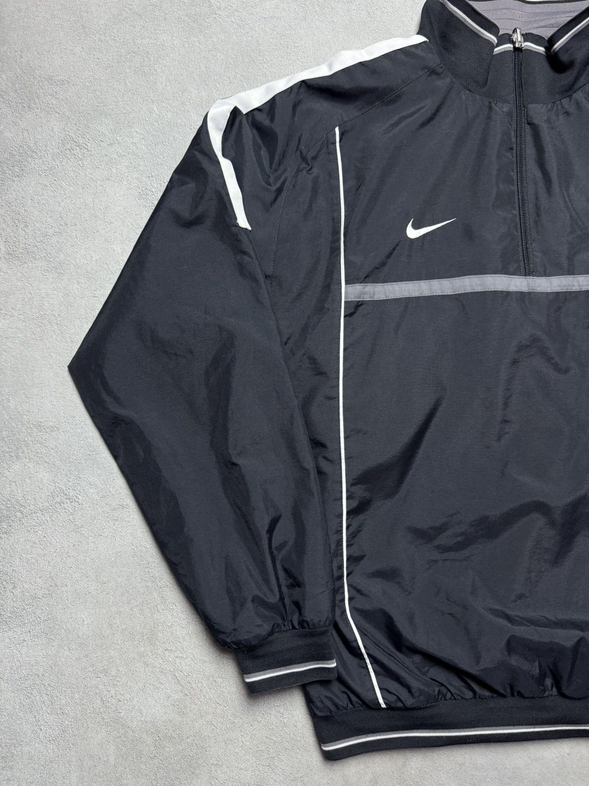 Nike Nike Vintage 1/4 Zip Nylon Reversible Sweatshirt Small Logo Size US L / EU 52-54 / 3 - 7 Thumbnail