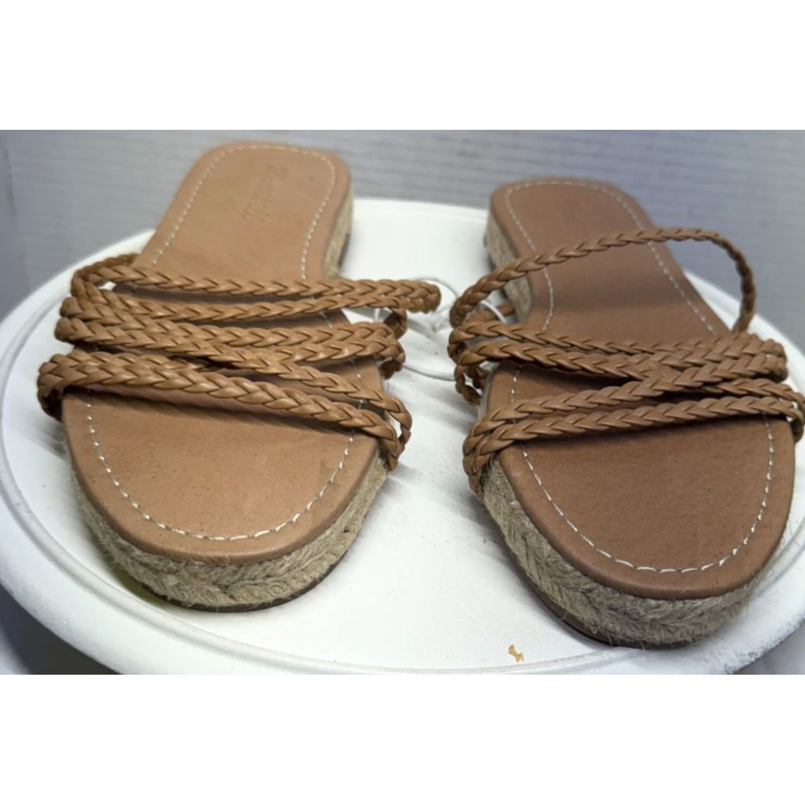 Madewell Madewell Kathryn Slide Espadrille Braided Leather Flat Sandal Women Size 6.5 NEW Size US 7 / IT 37 - 4 Thumbnail