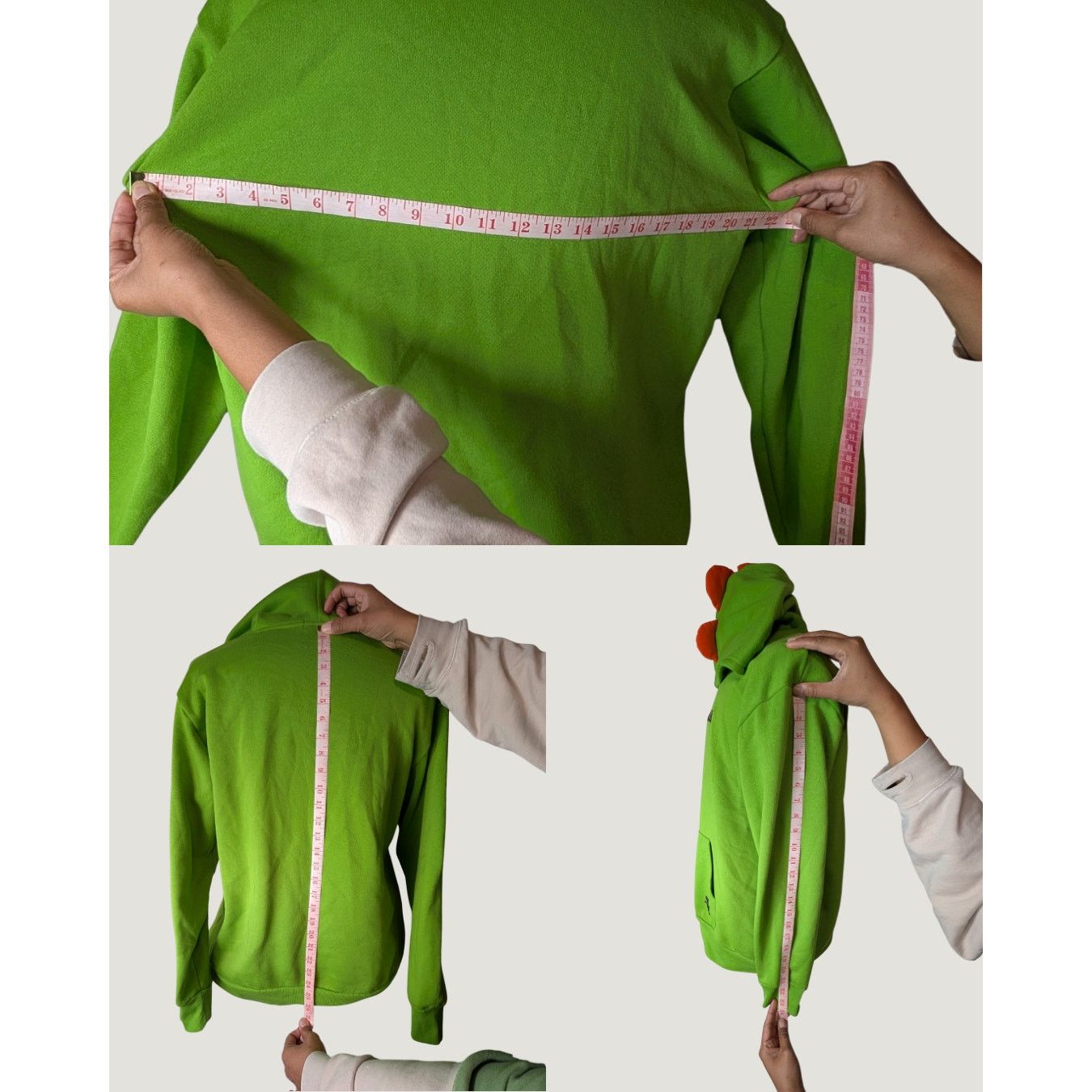 Unknown London SUPER MARIO Yoshi Costume Hoodie Mario Brand Size LL USED Size US L / EU 52-54 / 3 - 8 Thumbnail