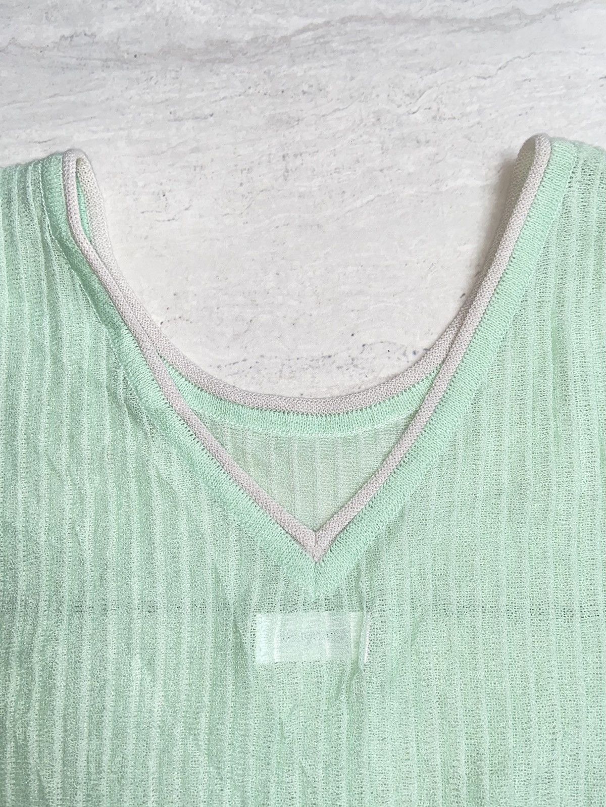 Designer × Japanese Brand LIFE WITH FLOWERS Mesh Knit T-shirt Size US XS / EU 42 / 0 - 5 Thumbnail