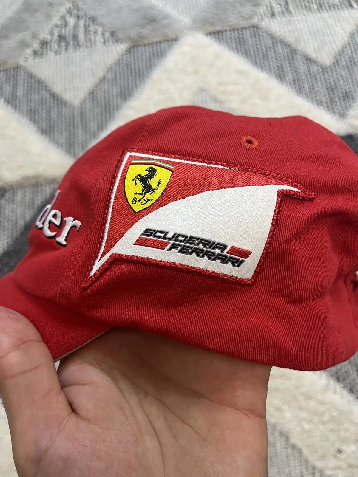 Puma Vintage Ferrari Puma Santander Finland Racing Cap Hat Size ONE SIZE - 2 Thumbnail