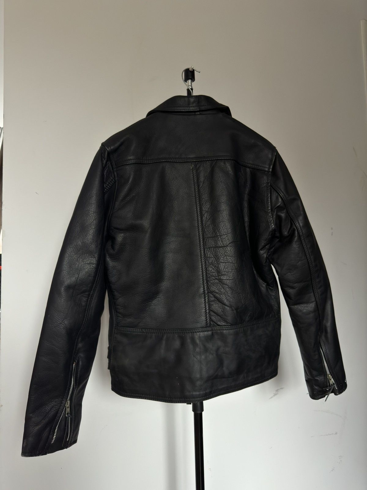 Vintage Biker Leather Multi Zipped Jacket Kosuha Size US M / EU 48-50 / 2 - 5 Thumbnail