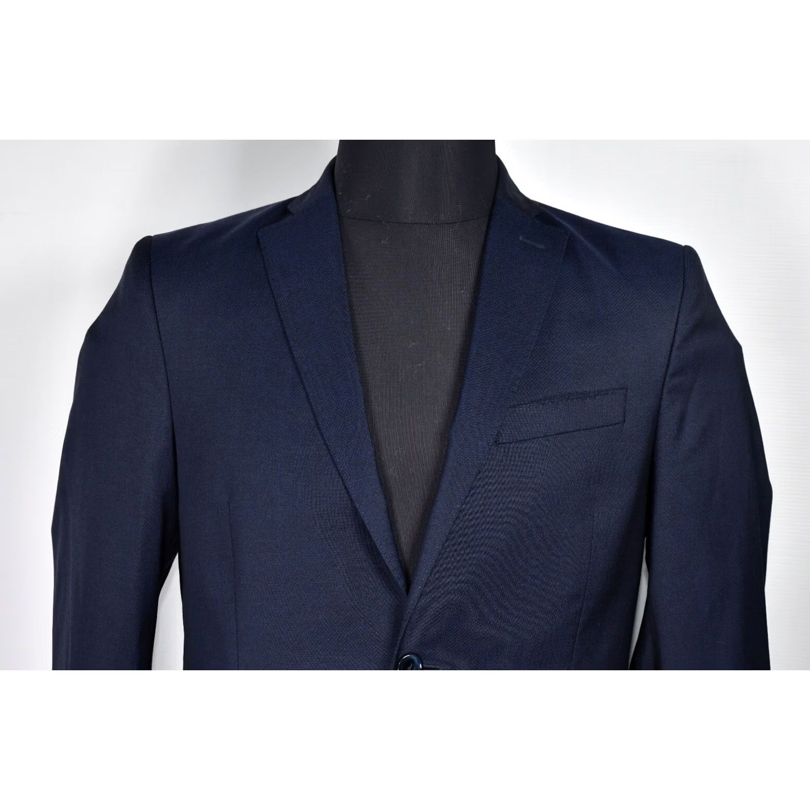 J.Lindeberg J.Lindeberg Slim HOPPER SOFT WOOL STRUCTURE SPORTCOAT 48R Blue Blazer Mens Size 48R - 2 Thumbnail