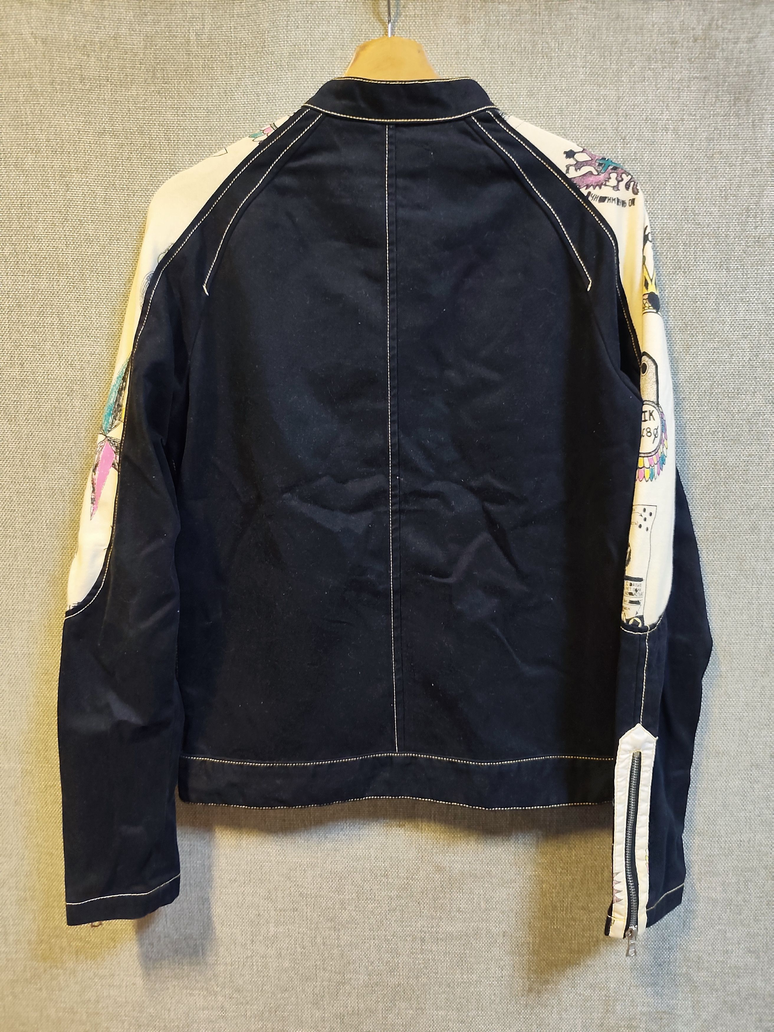 If Six Was Nine Van Vander Vorst Graphics Canvas Biker Jacket Zipper riri Size US S / EU 44-46 / 1 - 2 Thumbnail
