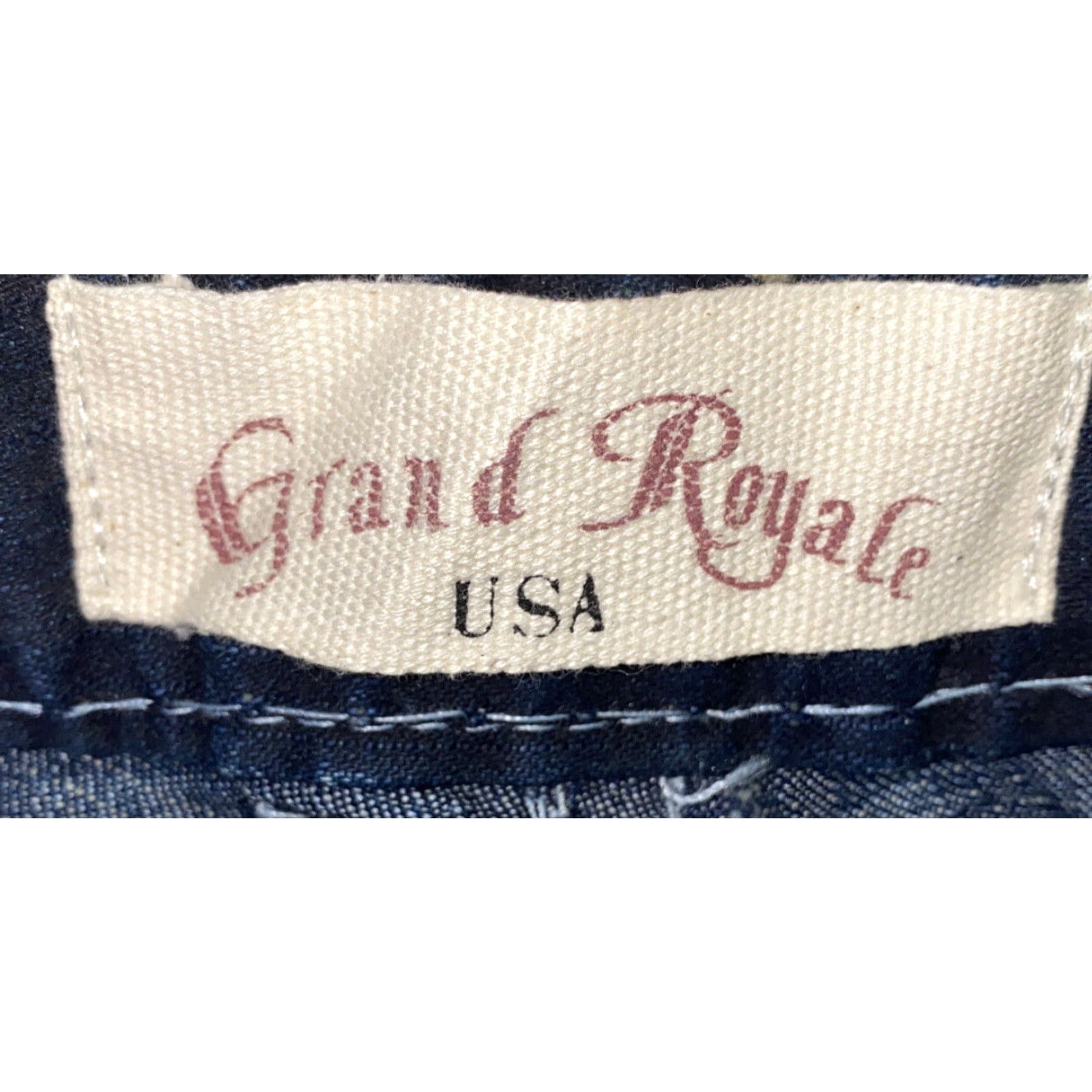 Vintage Grand Royale USA Mens Dark Wash Denim Jeans Size 36x32 Regular Fit Zip Fly Blue NWT Size US 36 / EU 52 - 5 Thumbnail