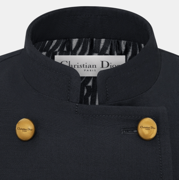 Dior o1w1db11225 451V20 Cropped Jacket in Blue Size S / US 4 / IT 40 - 3 Thumbnail
