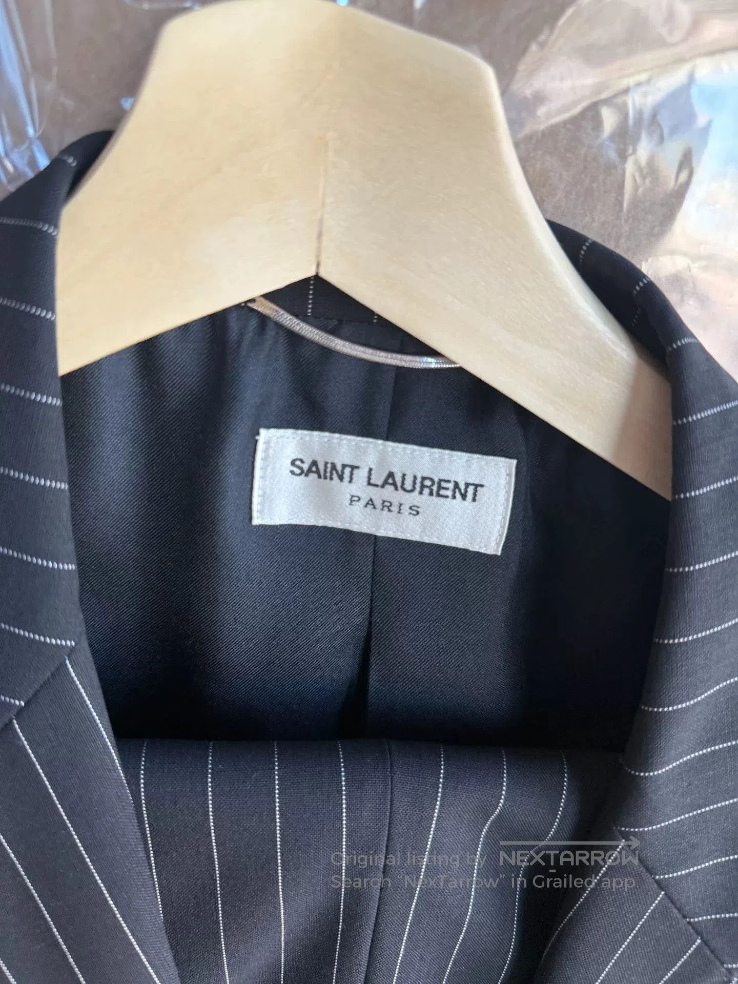 Saint Laurent Paris Saint Laurent Dark Gray Pinstripe Suit. Size US S / EU 44-46 / 1 - 2 Thumbnail