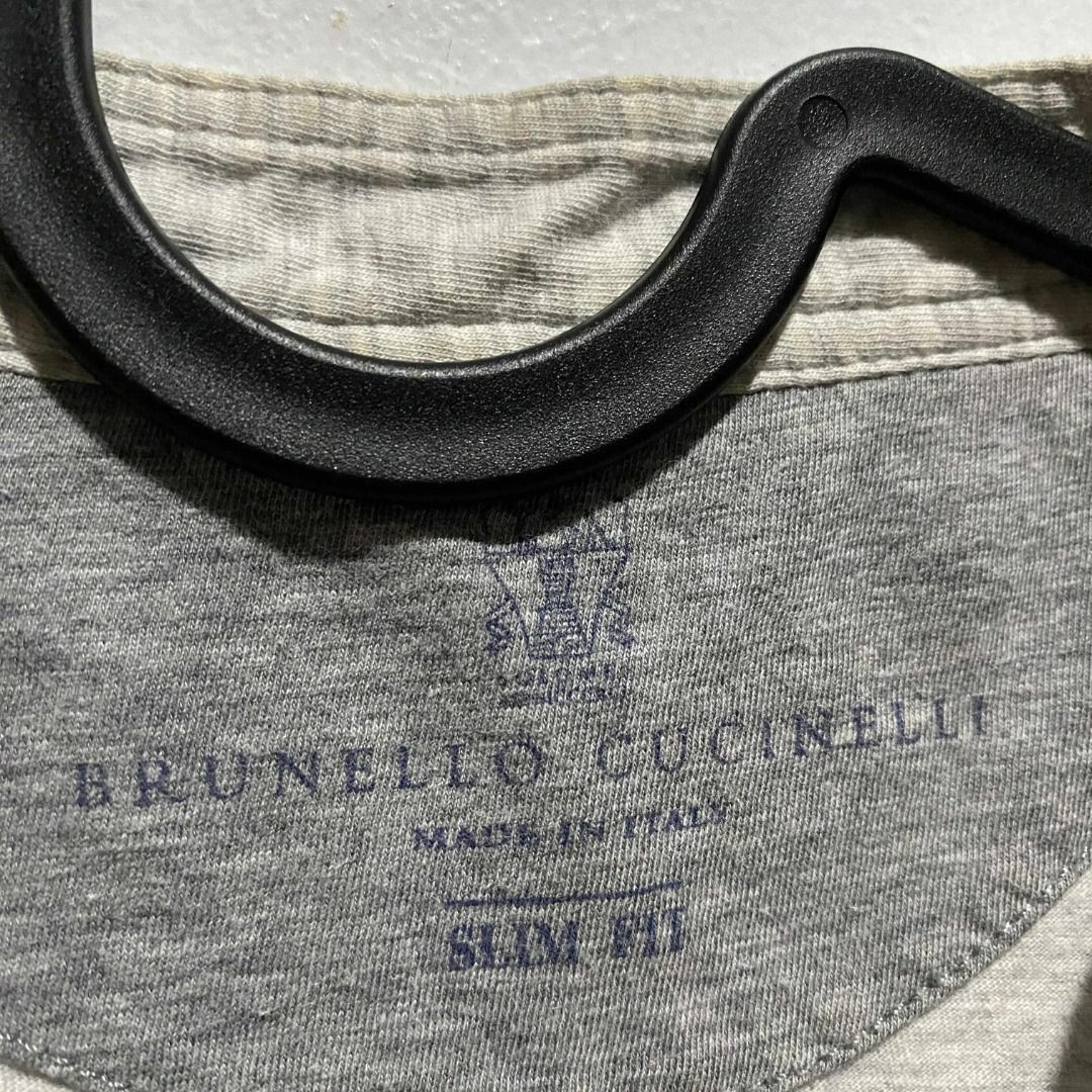 Brunello Cucinelli Brunello Cucinelli Gray Henley Shirt M Size US M / EU 48-50 / 2 - 3 Thumbnail