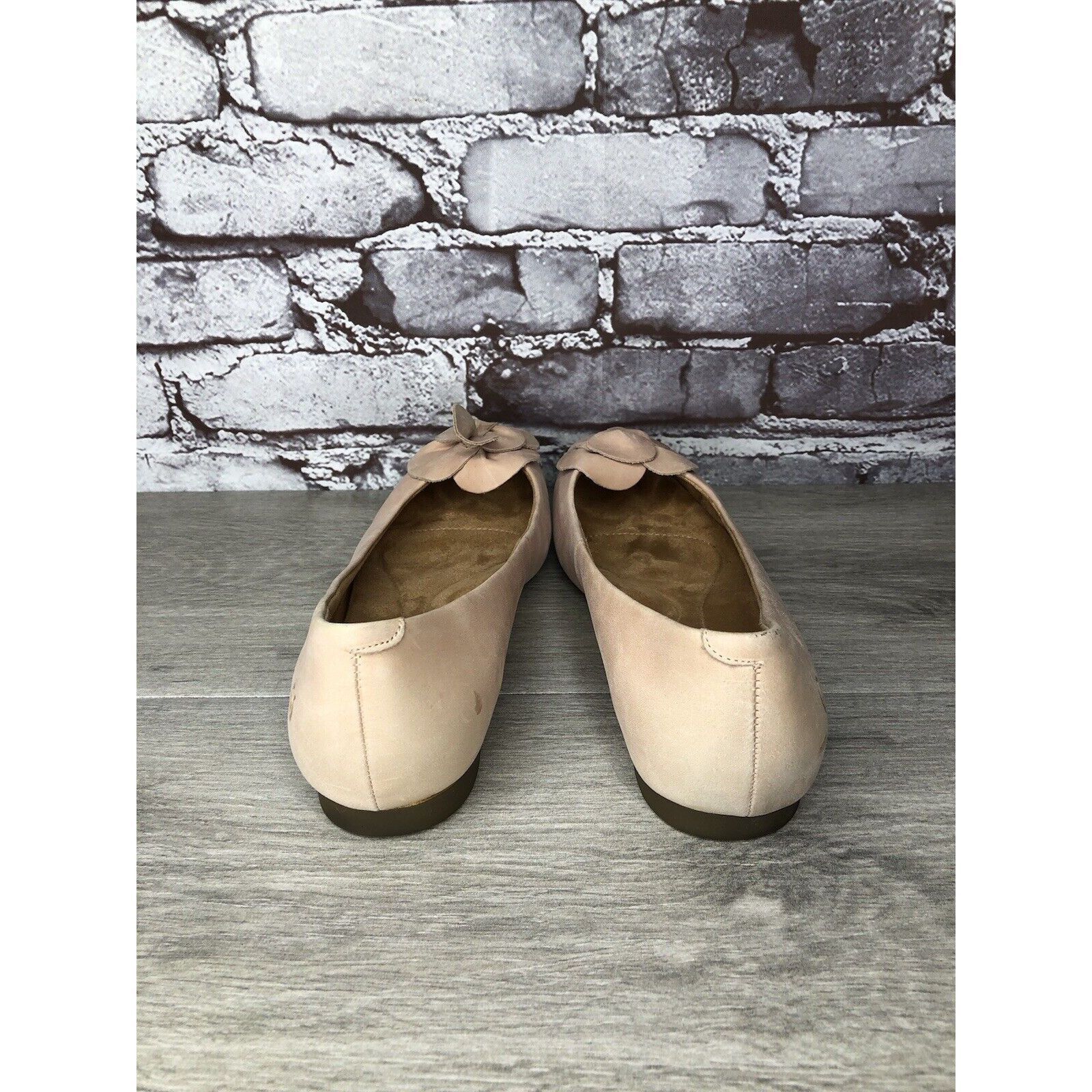 Born Born Annelie Pink Blush Leather Flower Bow Ballet Flats Wome Size US 10 / IT 40 - 4 Thumbnail