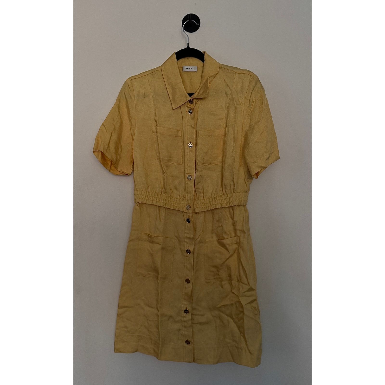 Sandro Sandro NWT Women's Linen-Blend Mini Dress Size M / US 6-8 / IT 42-44 - 1 Thumbnail