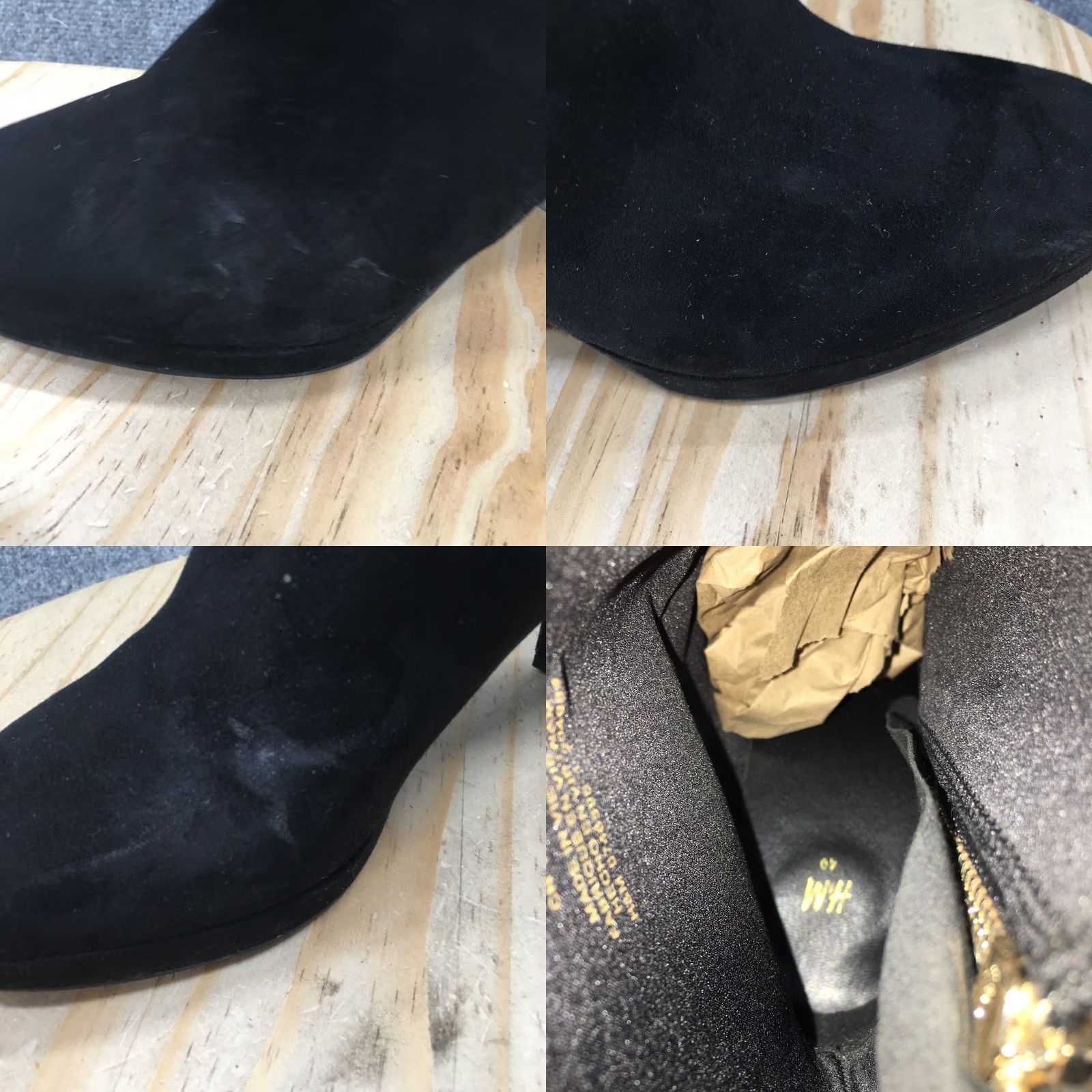 H&M H&M Boots Womens Black Ankle Booties 8.5 Faux Suede Zip Block Heel Boots Womens 9 Zip Size US 9 / IT 39 - 9 Thumbnail