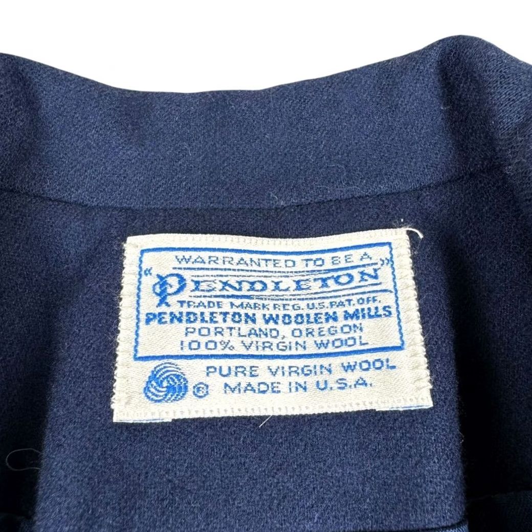 Pendleton VINTAGE Pendleton Blazer Women's 16W 100% Wool Blue Preppy Business Casual Jacket - 90s 80s Womens Size XXL / US 16-18 / IT 52-54 - 3 Thumbnail