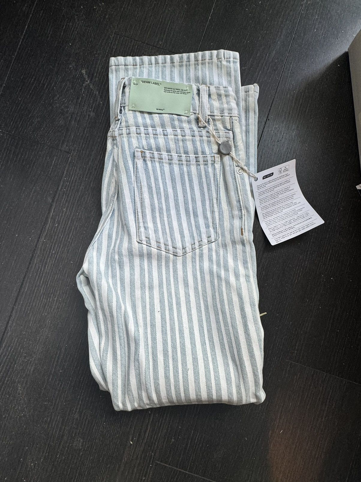 Off-White Off-white striped jeans with receipt Size 26" / US 2 / IT 38 - 6 Thumbnail