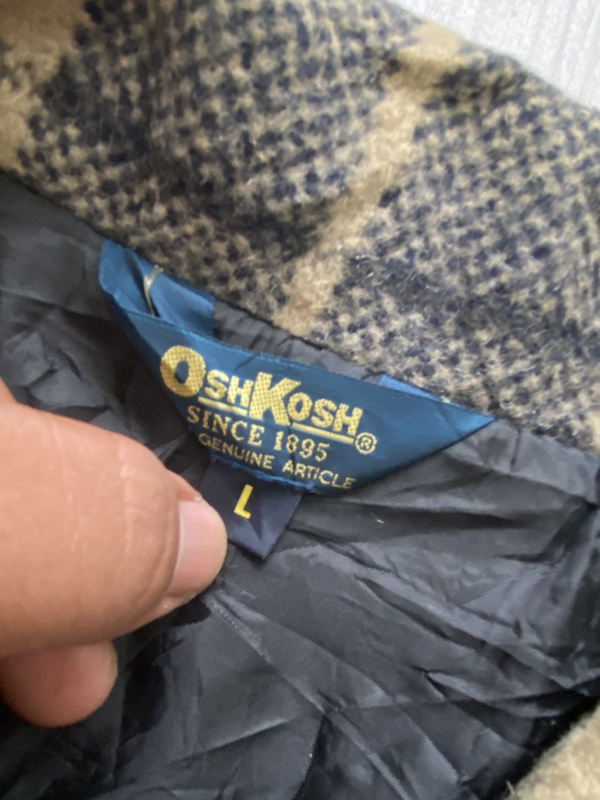Oshkosh Vintage 1990’s Oshkosh Detroit Wool Plaid Jacket Size US L / EU 52-54 / 3 - 6 Thumbnail