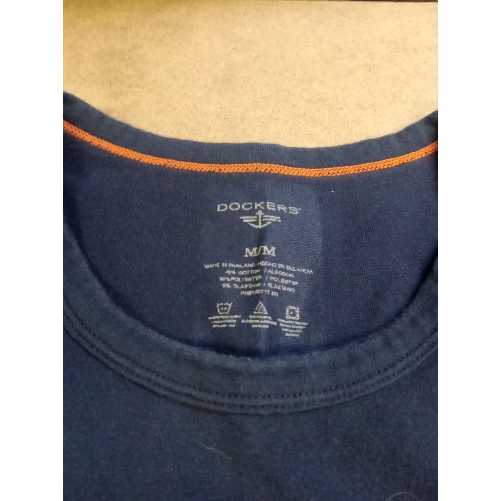 Dockers DOCKERS T-Shirt Men Sleeveless Blue M 38" x 27" Regular Size Adult Medium Shirt Size US M / EU 48-50 / 2 - 3 Thumbnail