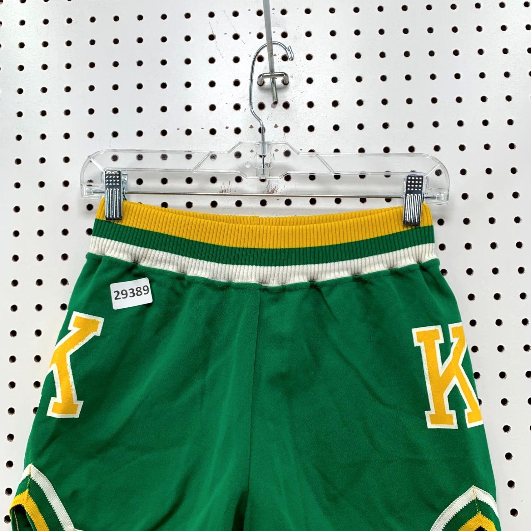 Champion VINTAGE Champion Shorts Womens Juniors Size 12 Fits 24X4 Green Yellow 80s 70s Size 34" / US 12 / IT 48 - 3 Thumbnail