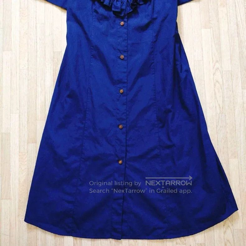 Vivienne Westwood Vivienne Westwood Navy blue ruffled heart dress Size L / US 10 / IT 46 - 5 Thumbnail