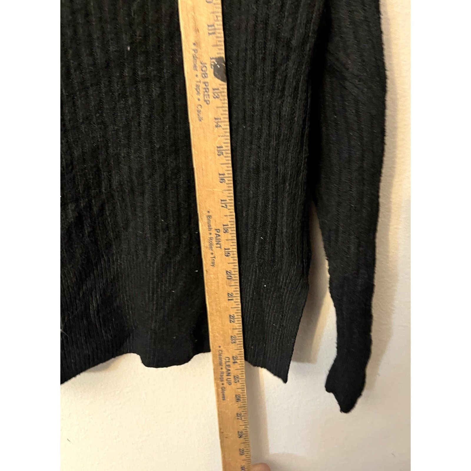 Vintage Simply Vera Vera Wang Sweater Womens XS Black Crewneck Pullover Knit Distinct Features: Stretch Size XS / US 0-2 / IT 36-38 - 6 Thumbnail