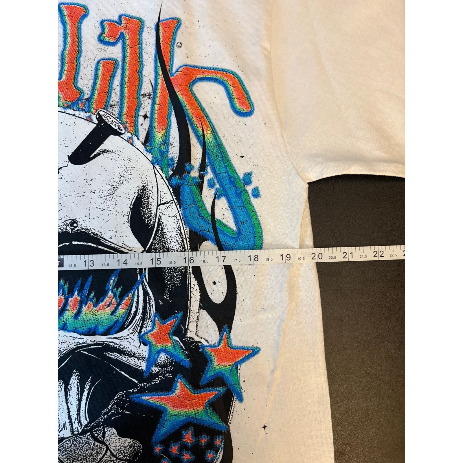 Other NEW Sz. M - Men's Lost Hills Skull Shirt (wht/blue/orange) Size US M / EU 48-50 / 2 - 5 Thumbnail