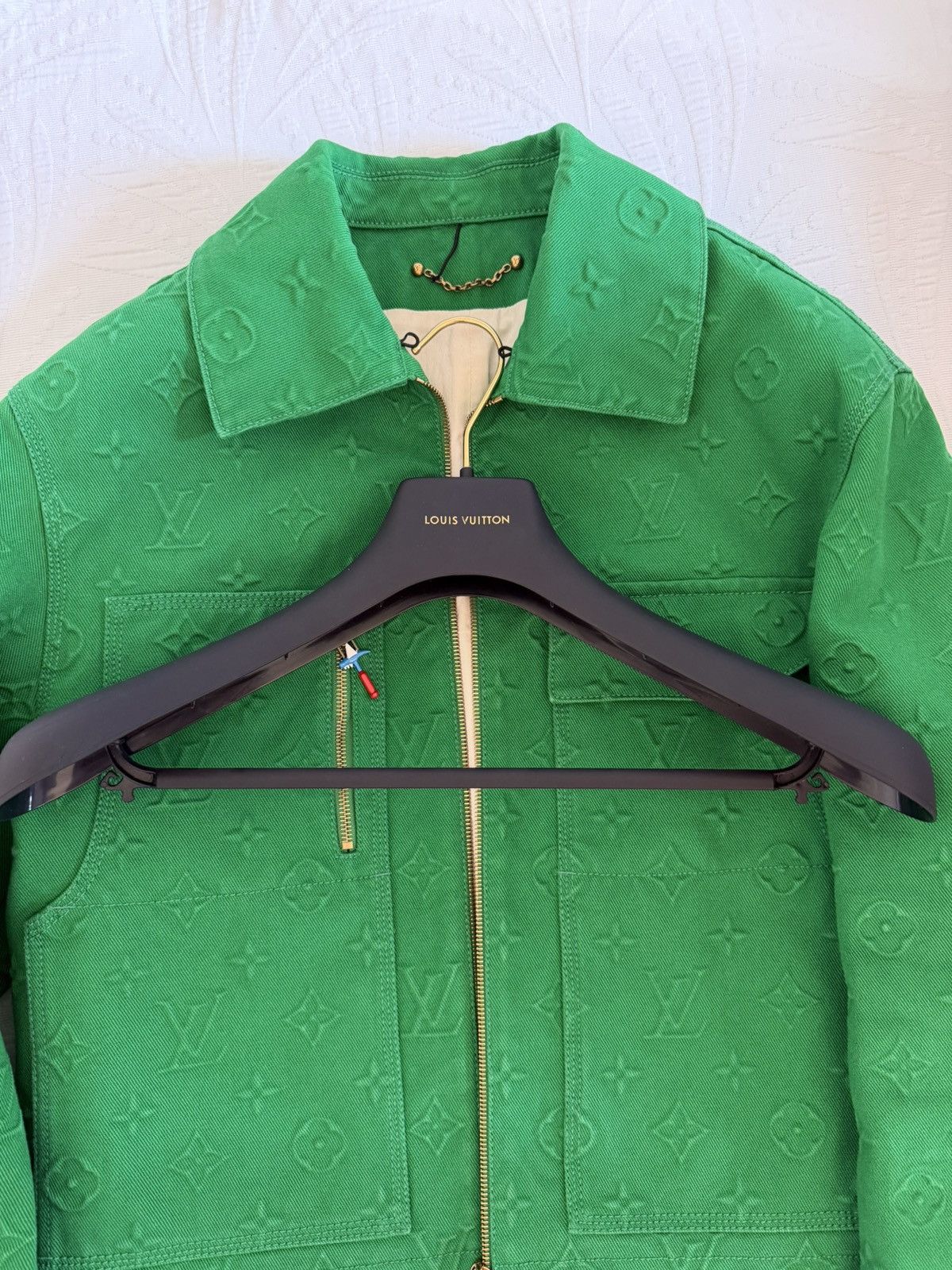 Louis Vuitton Louis Vuitton Monogram Jacket Green (Virgil Abloh) Full Set Size US S / EU 44-46 / 1 - 8 Thumbnail