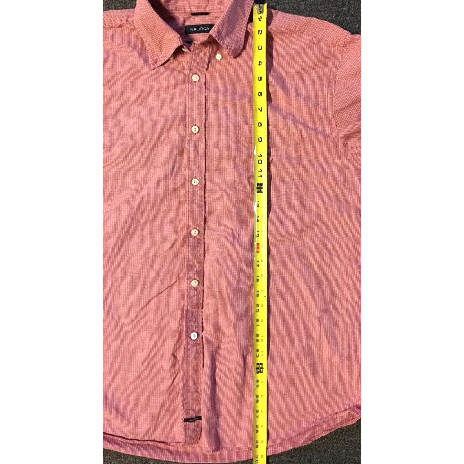 Nautica VINTAGE Nautica Shirt XL Red Plaid Button-Down Short Sleeve 90s Sports Sailing Men Size US XL / EU 56 / 4 - 5 Thumbnail