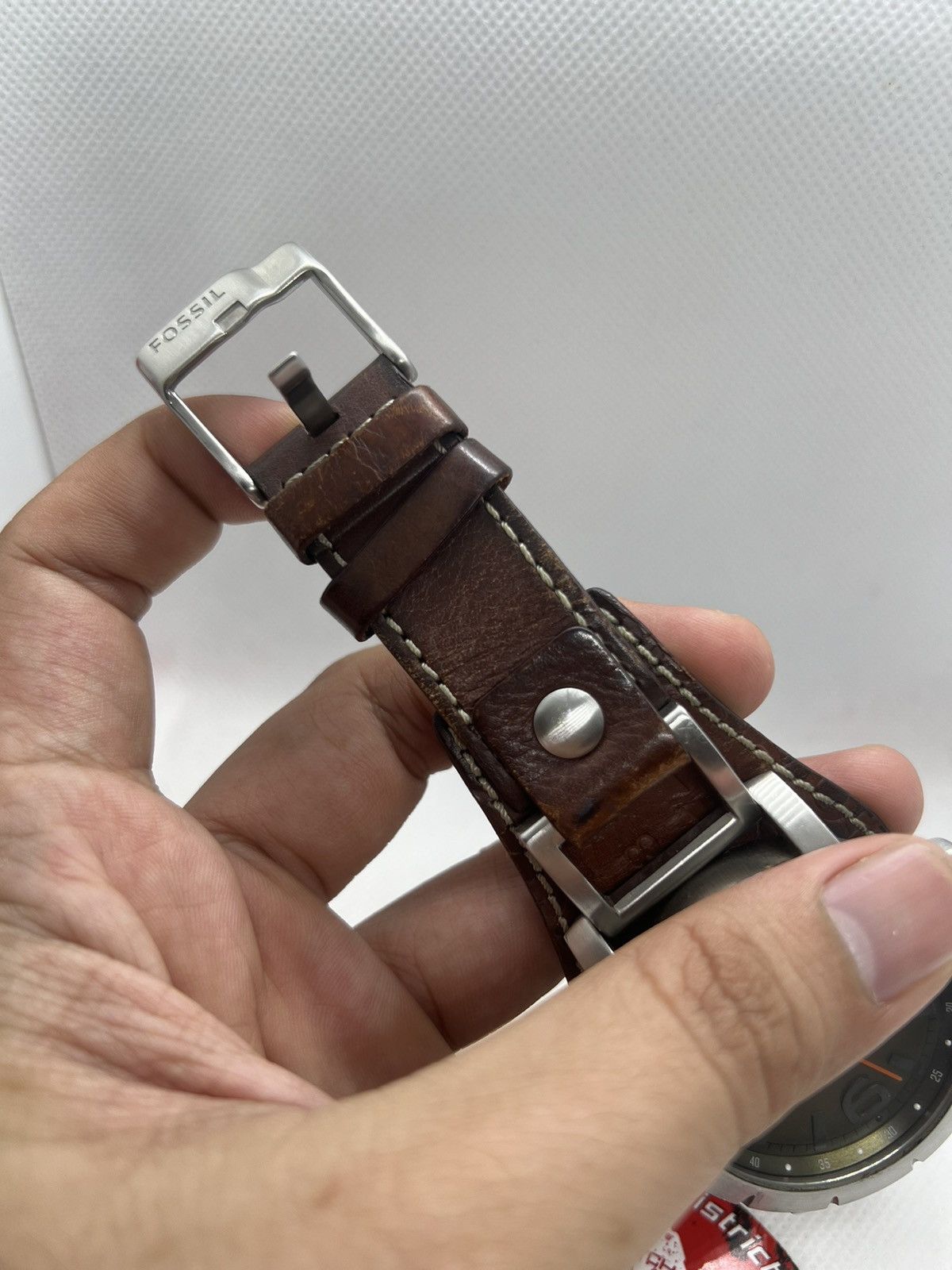 Fossil men's brown leather