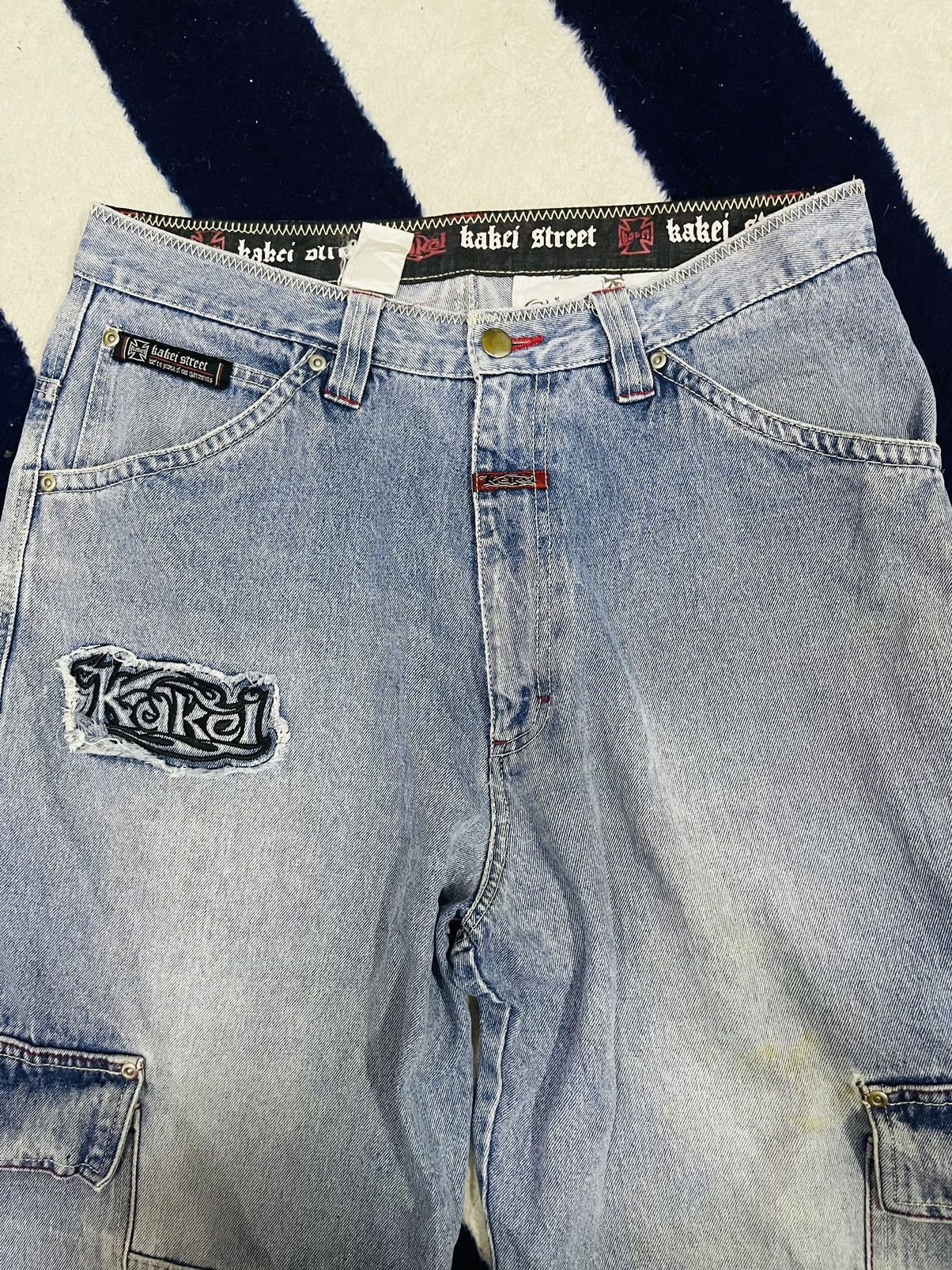 Japanese Brand Kakei Street Baggy Jeans (13) Size US 34 / EU 50 - 15 Thumbnail