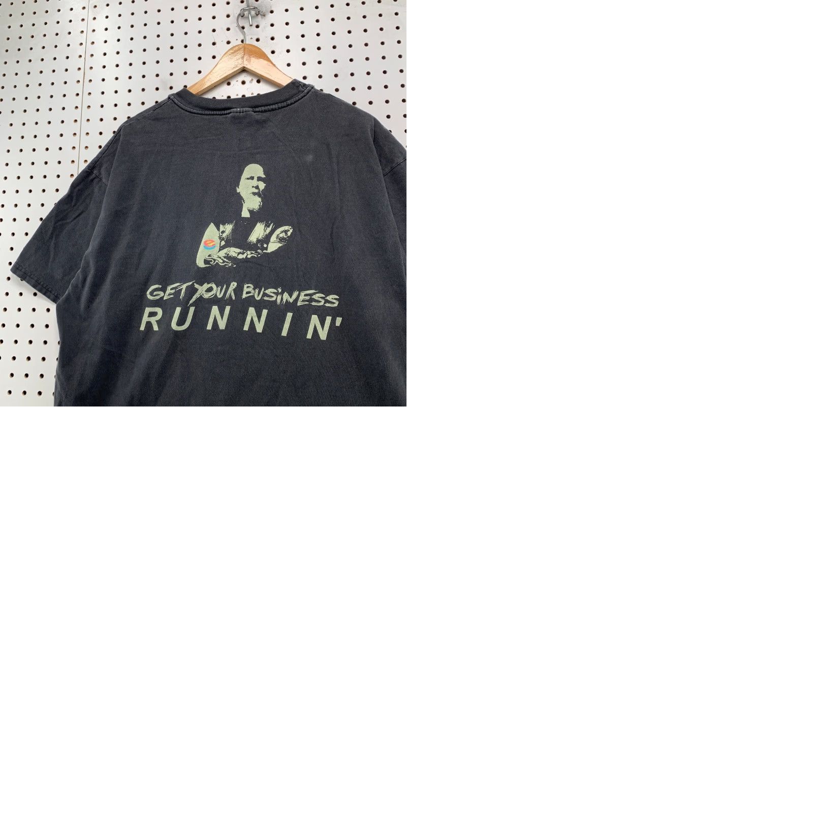 Hanes VINTAGE Lawson Software Shirt Mens XL Faded Black Hanes Cyber Punk Pocket Shirt Men XL Black 90s Punk Hanes Cotton Cotton Readable Size US XL / EU 56 / 4 - 9 Thumbnail