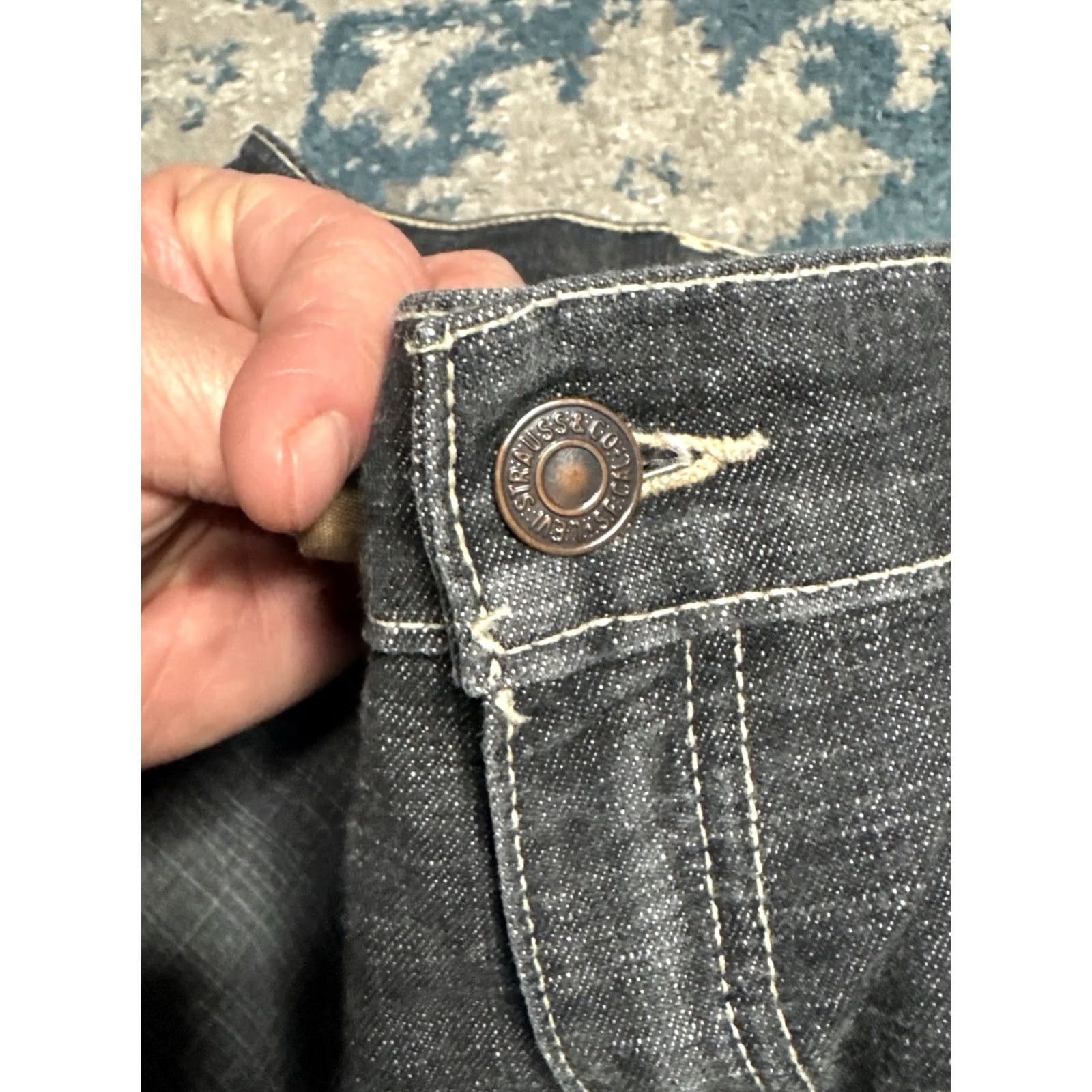 Levi's VINTAGE Levi’s Jeans Womens Bootcut Gray Dark Wash 9 Regular 32in Inseam 29in Denim Zip Mens Womens Girls? Size 30" / US 8 / IT 44 - 4 Thumbnail