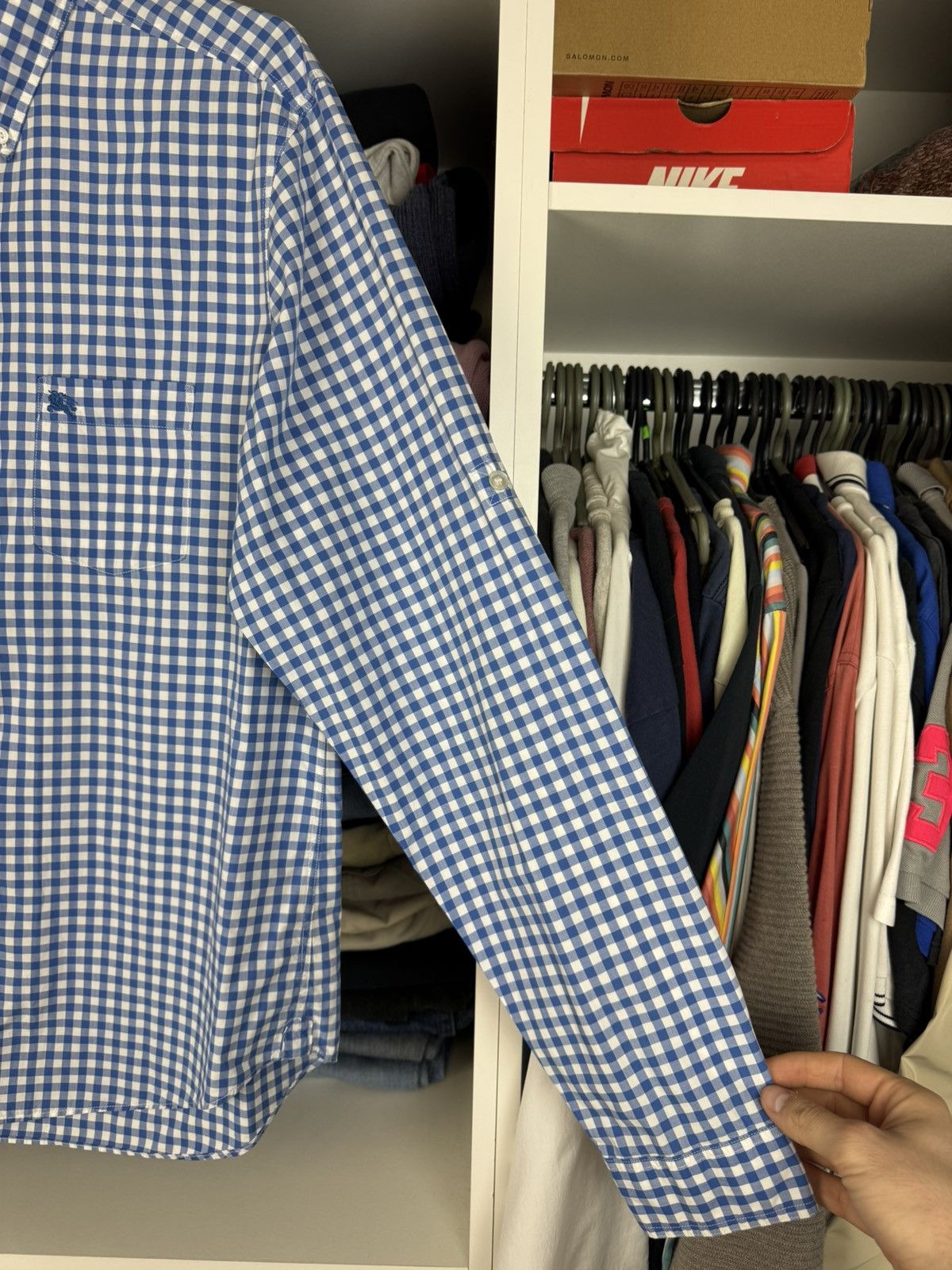 Burberry Burberry Brit Plaid Button-Down Long Sleeve Shirt Size US L / EU 52-54 / 3 - 14 Thumbnail