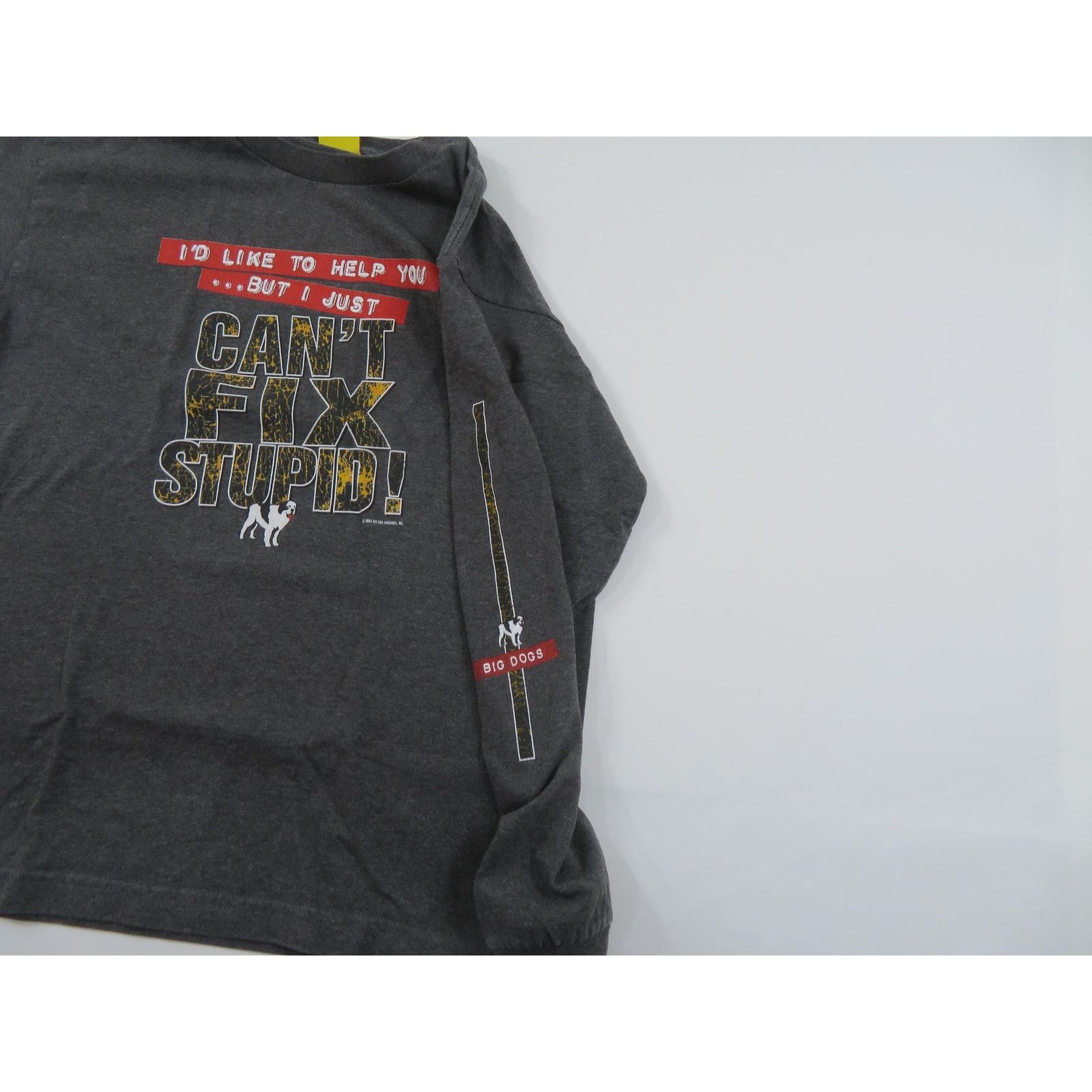 Big Dogs Big Dogs Cant Fix Stupid T-shirt Sz M Y2K Size US M / EU 48-50 / 2 - 6 Thumbnail