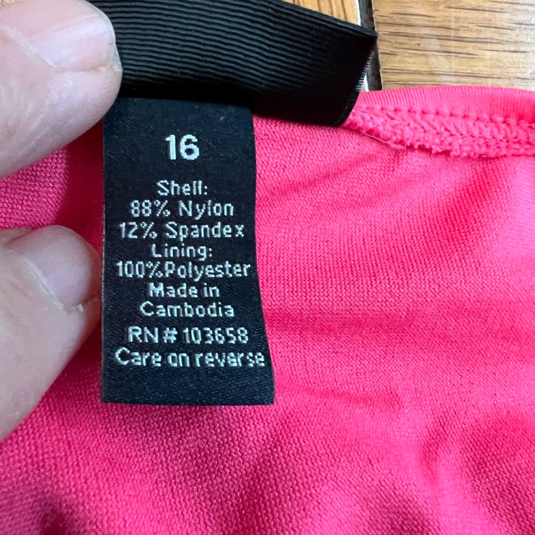 Apt. 9 Apt. 9 Womens Bikini Bottom Hipster Coral Size 16 Side Tabbed Swim Bottom Solid Fringe 32 in Pink Swimsuit Bottom Womens Size 38" / US 16 / IT 52 - 4 Thumbnail