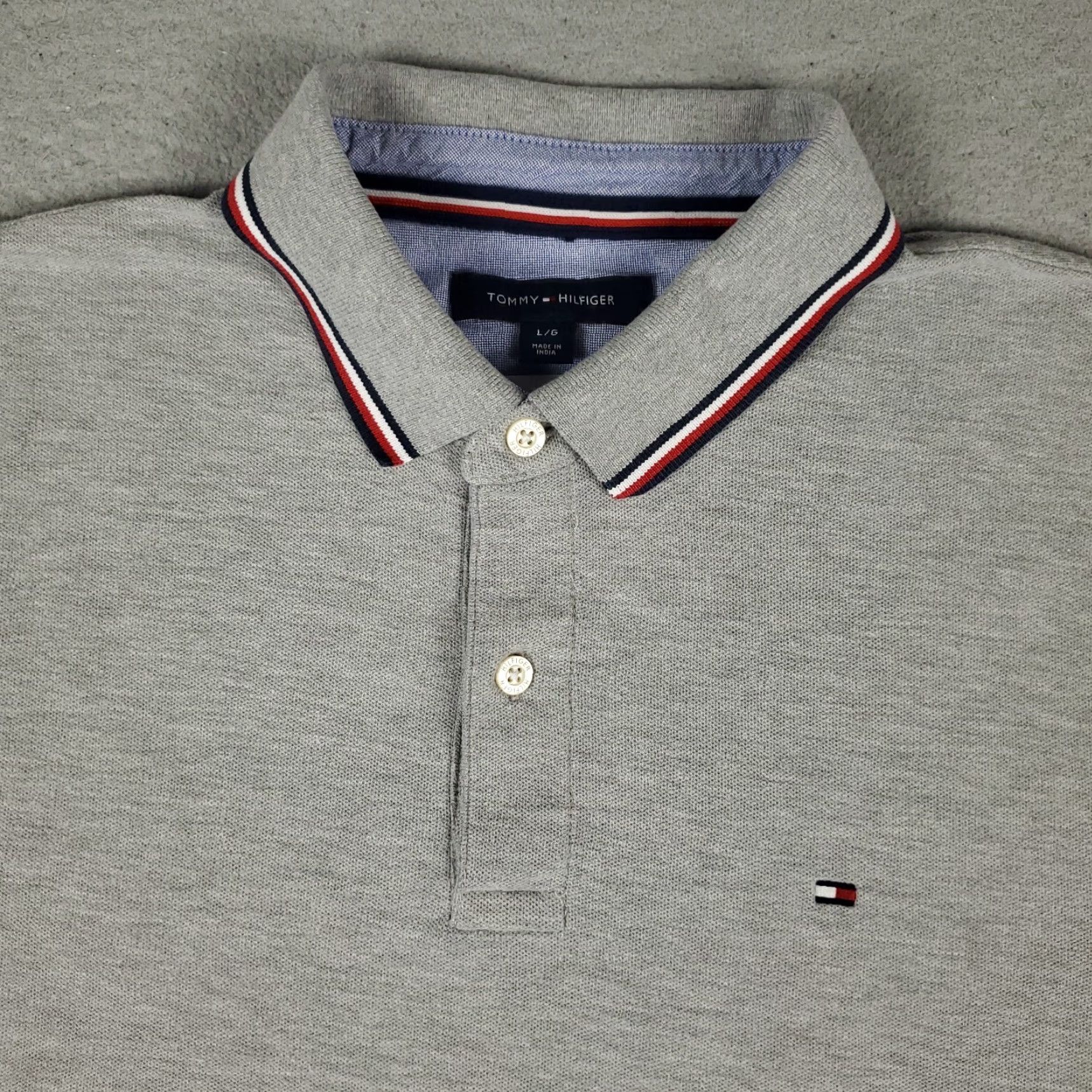 Tommy Hilfiger Tommy Hilfiger Polo Shirt Mens Large Blue Casual Short Sleeve Size US L / EU 52-54 / 3 - 2 Thumbnail