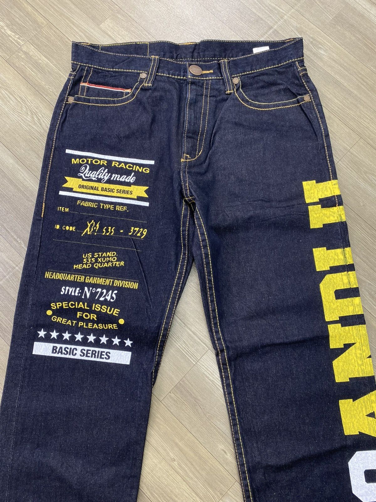 Hysteric Glamour Vintage CoandLu Japan Evisu Style Printed Selvedge Jeans Y2K Size US 34 / EU 50 - 4 Thumbnail