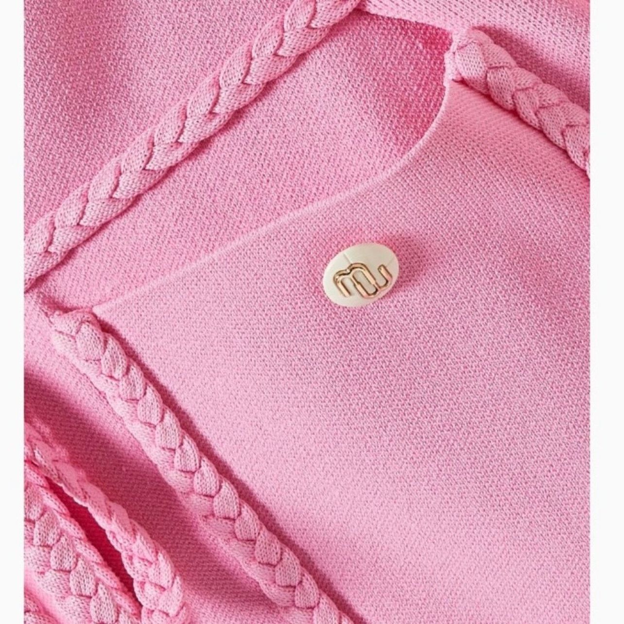 Maje Maje Madene Belted Knit Pink Cardigan Jacket Size 3 Large Size L / US 10 / IT 46 - 4 Thumbnail