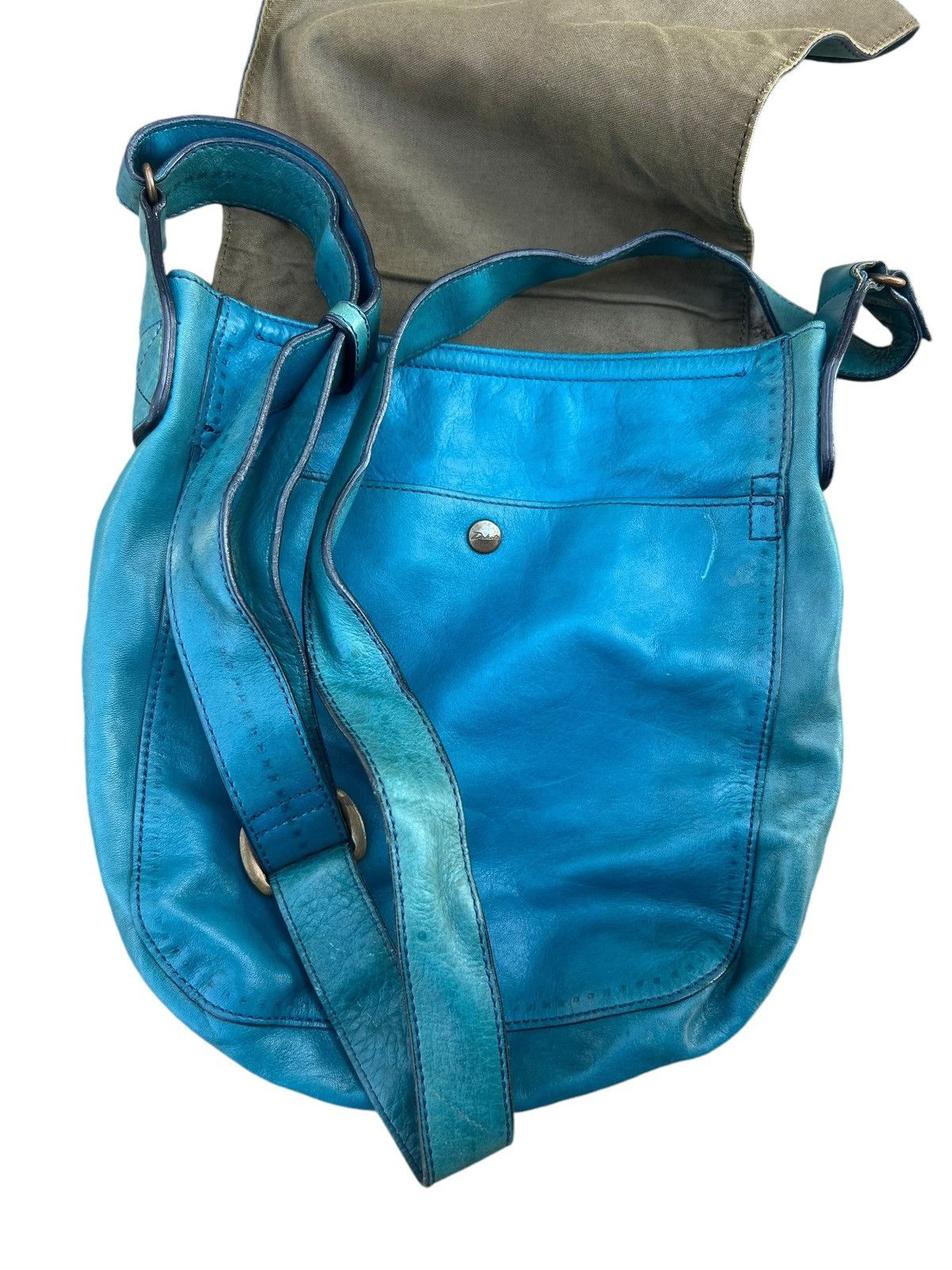 Leather Vintage Dakota Japan Black Label Faded Patina Leather Bag Size ONE SIZE - 24 Thumbnail