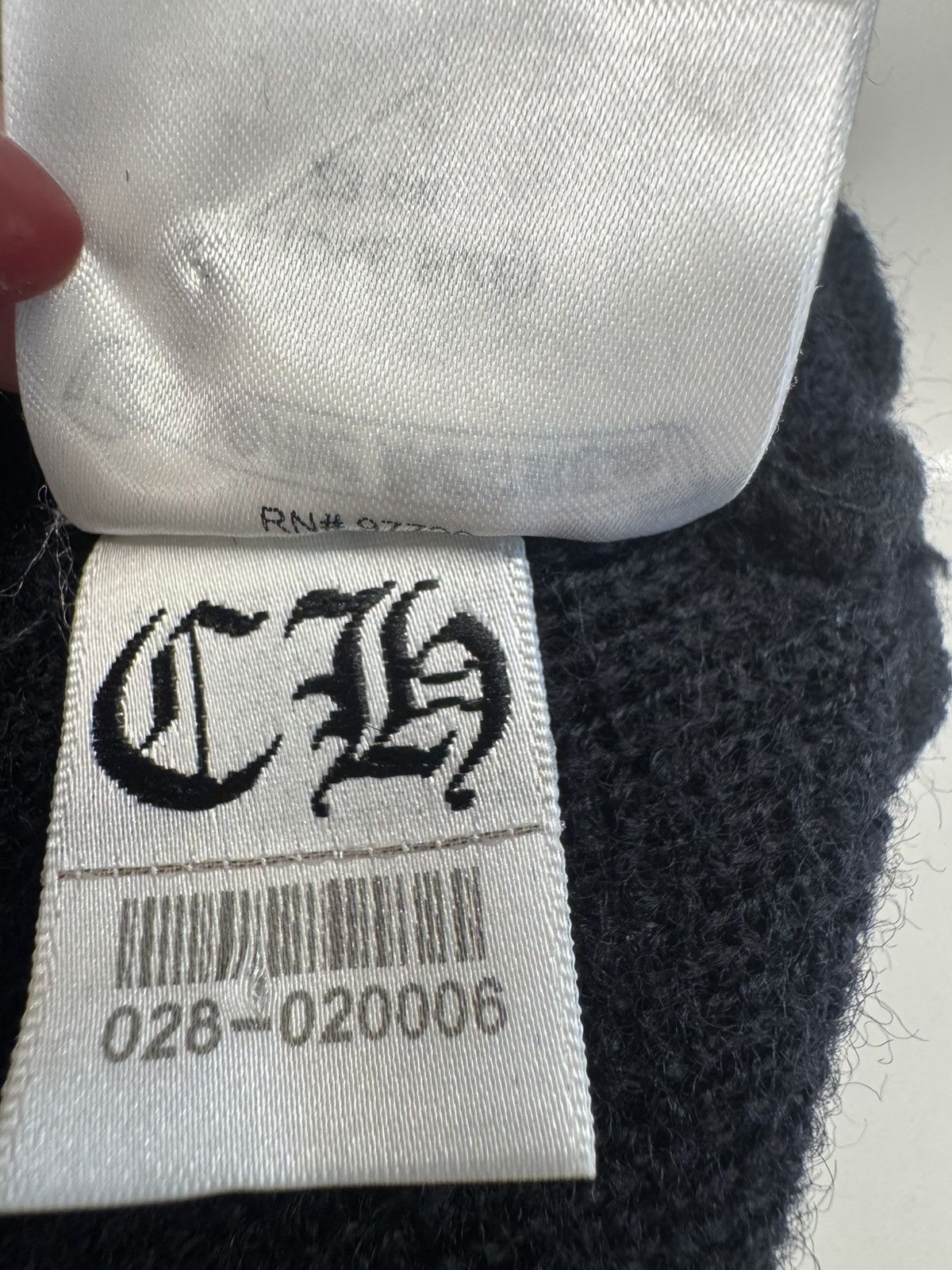 Chrome Hearts Chrome Hearts Horseshoe Embroidered Wool Beanie – Black Size ONE SIZE - 10 Thumbnail