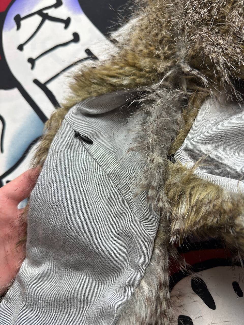 Japanese Brand SpiritHoods 2011-12 Night Owl Collector Faux Fur Hat USA Size ONE SIZE - 8 Thumbnail