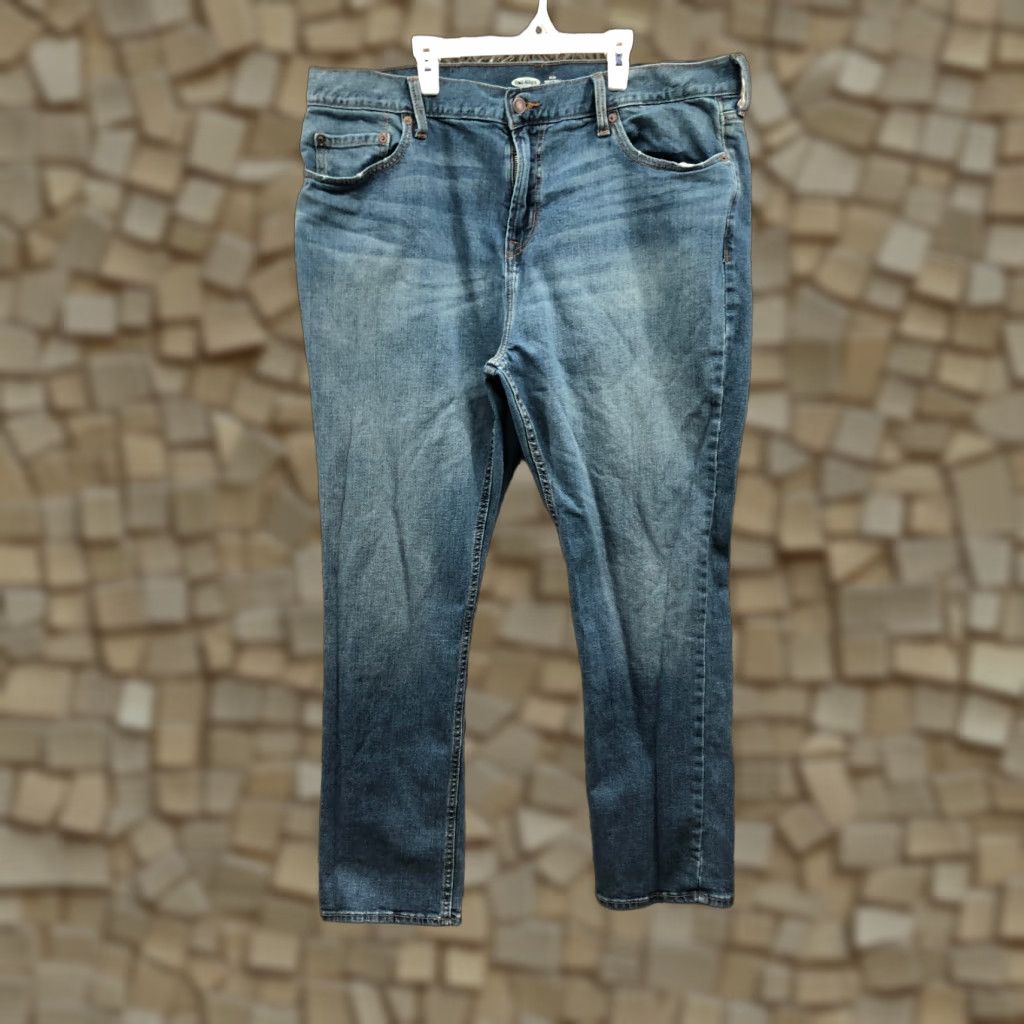 Old Navy Old Navy Jeans Mens 40x30 Slim Straight Dark Wash Blue Denim Jeans Size US 40 / EU 56 - 1 Thumbnail