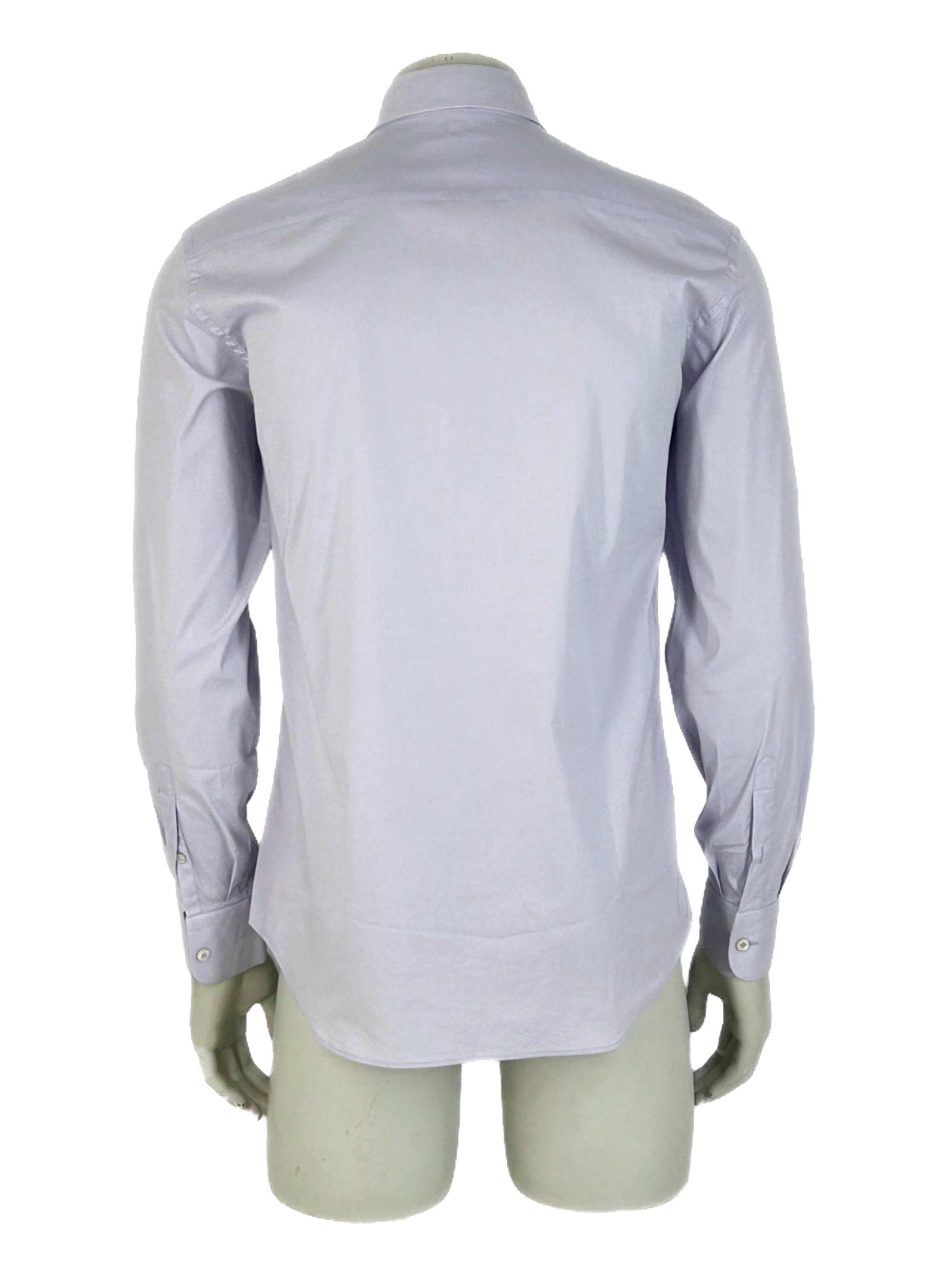 Prada PRADA PURPLE POPELINE STRETCH DRESS SHIRT Size US M / EU 48-50 / 2 - 3 Thumbnail