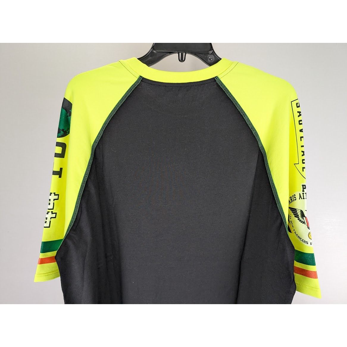 Balmain o1rshd1 Q:2 / " On Air " T-Shirt in Black/Lime Size US M / EU 48-50 / 2 - 13 Thumbnail