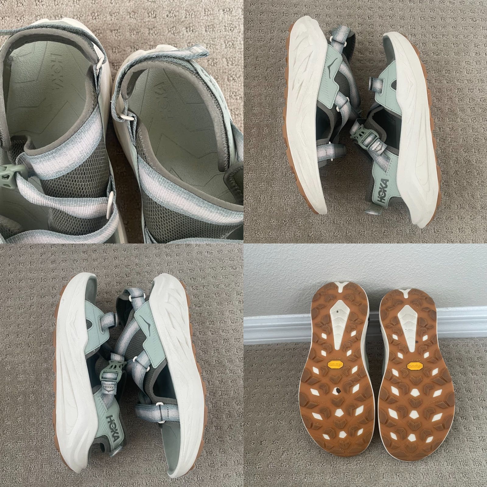 HOKA ONE ONE Infini Hike Sandals Men‎ 12.5D Tc Sea Moss Oat Milk  162570-SMLK HOKA ONE ONE Infini Hike Sandals Men 12.5D Tc Sea Moss Oat  main image 3