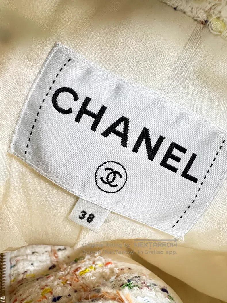 Chanel Chanel Plaid stitching lace cuffs short-sleeved long-sleev Size XS / US 0-2 / IT 36-38 - 5 Thumbnail
