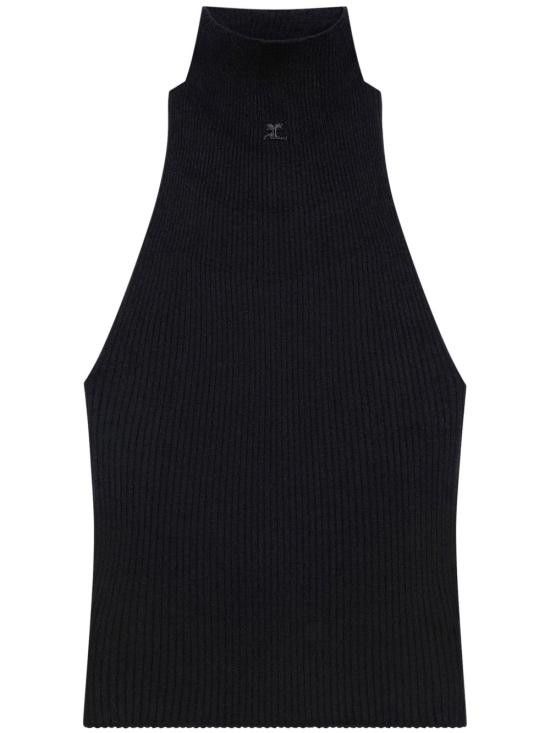 Courreges COURREGES Women Tops 125MTO384FI0049 9999 Black Size M / US 6-8 / IT 42-44 - 1 Thumbnail